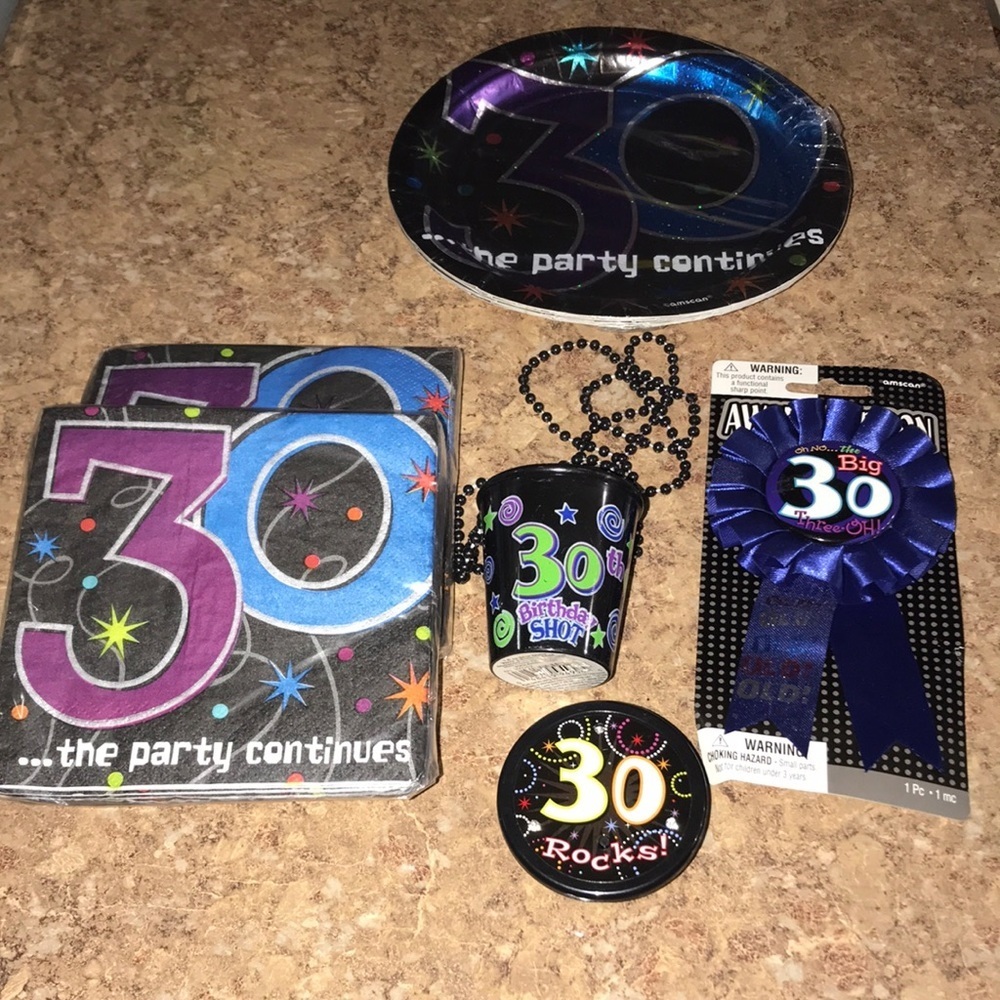 NWOT 7-pc Set For 30th Birthday